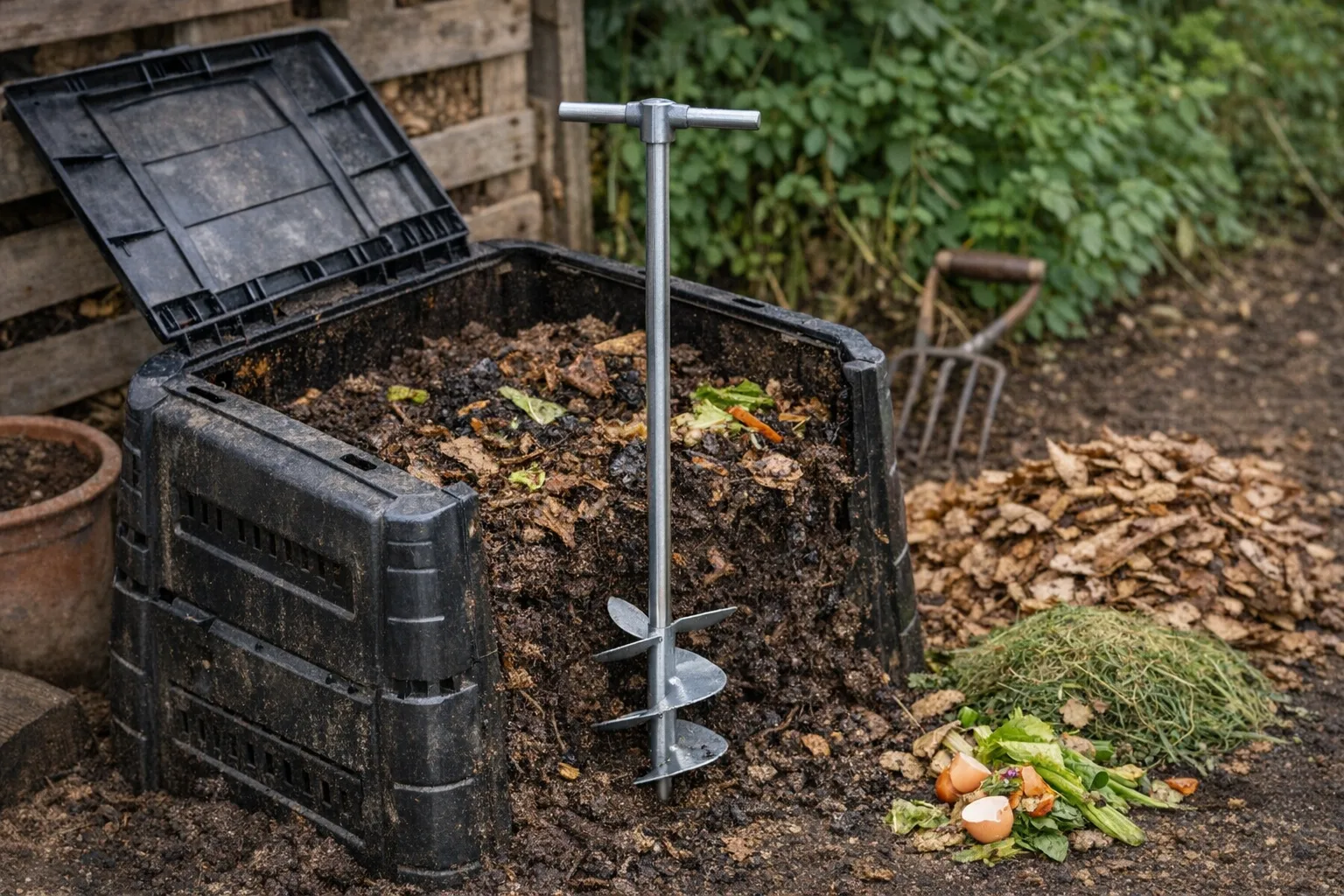 Komposter aerifizieren: So verbessern Sie die Belueftung fuer bessere Kompostierung