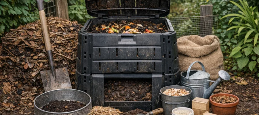 Komposter richtig warten: Komplettanleitung fuer optimale Pflege und lange Lebensdauer