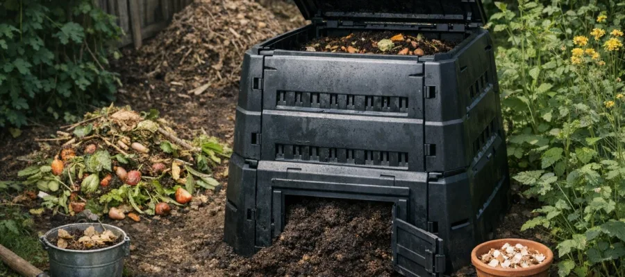 Thermokomposter kaufen – So erhalten Sie schnell kompostierte Duenger aus Gartenabfaellen