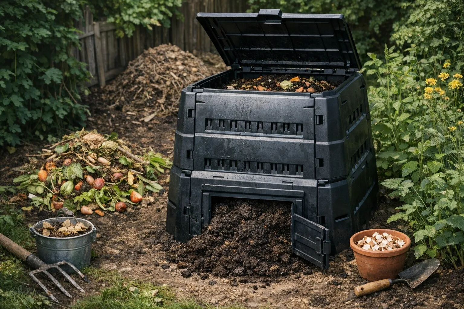 Thermokomposter kaufen – So erhalten Sie schnell kompostierte Duenger aus Gartenabfaellen