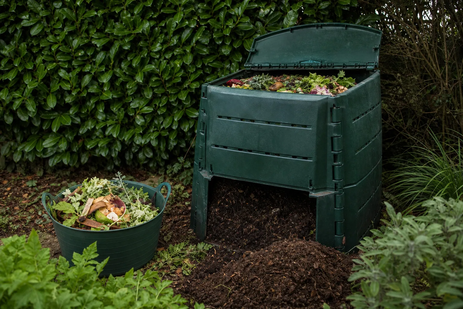 Komposter Anwendung: So verwandeln Sie Kuechen- und Gartenabfaelle in wertvollen Humus